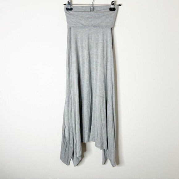 GAP Convertible Maxi Dress 4 in 1 Dress Skirt heather grey Fold over size XS - Picture 8 of 12